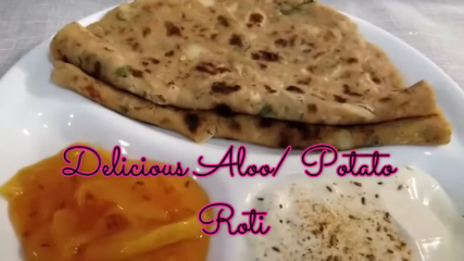 Flat Bread Filled with Potato, herbs and Masala